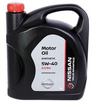 Масло моторное NISSAN VA Motor Oil 5W-40 синтетическое 5 л KE900-90042VA